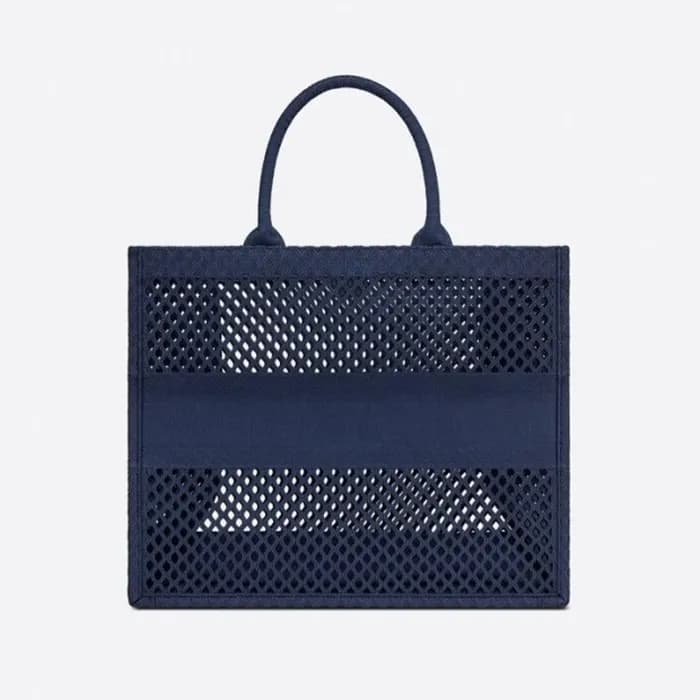 디올 여성 네이비 북토트 - Womens Navy Book Tote - dio01825x - 1