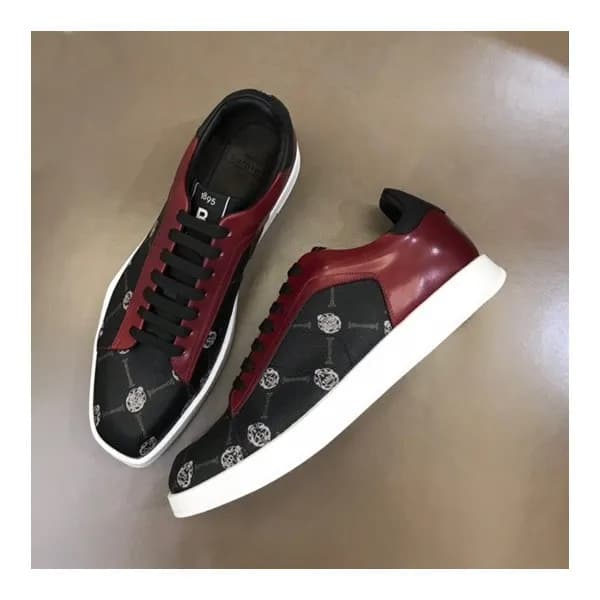 벨루티 남성 버건디 스니커즈 - Berluti Mens Burgundy Sneakers … - 1