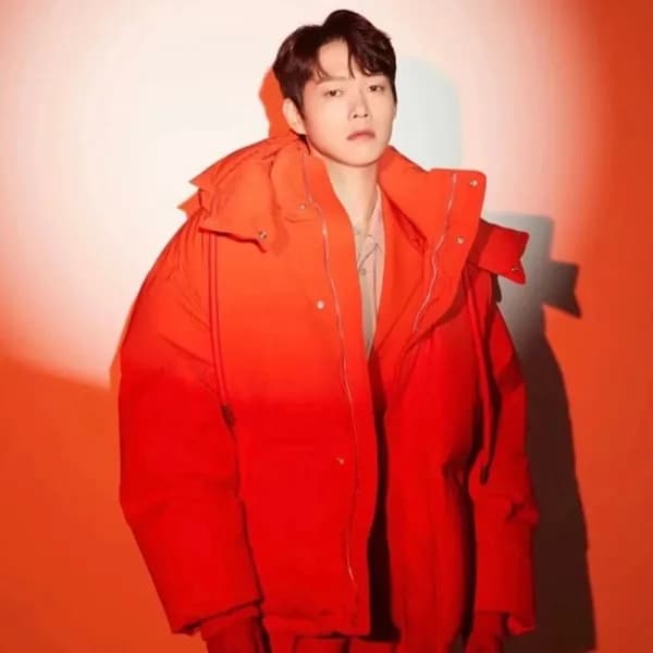 아미 남/녀 덕다운 레드 패딩 - Ami Unisex Red Padding - ami031… - 1
