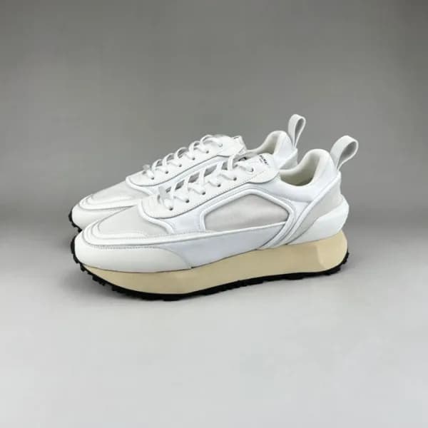 발망 남성 트렌디 화이트 스니커즈 - Balmain Mens White Sneakers -… - 1