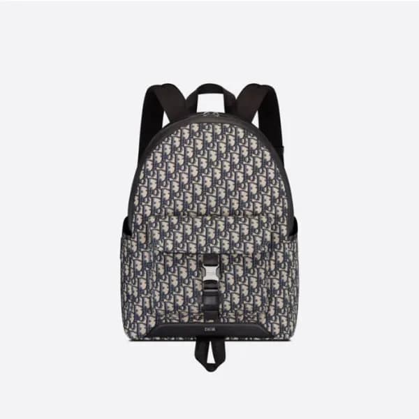 디올 남성 오블리크 네이비 백팩 - Dior Mens Navy Back Pack - di1… - 1