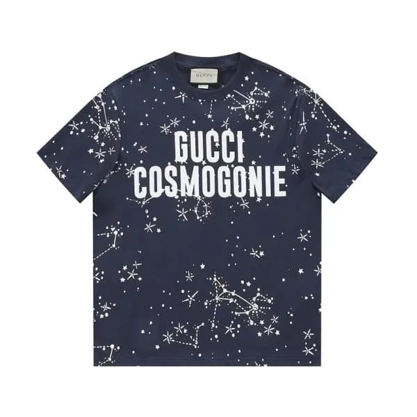 루이비통 남성 네이비 크루넥 반팔티 - Louis vuitton Mens Navy Shor… - 1