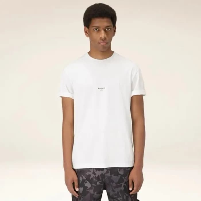 발리 남성 화이트 크루넥 반팔티 - Bally Mens White Tshirts - bal… - 1
