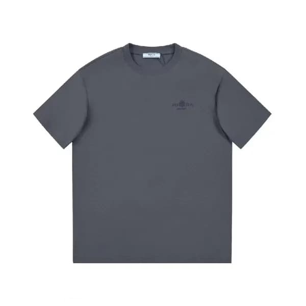 프라다 남성 그레이 크루넥 반팔티 - Prada Mens Gray Short sleeved… - 1