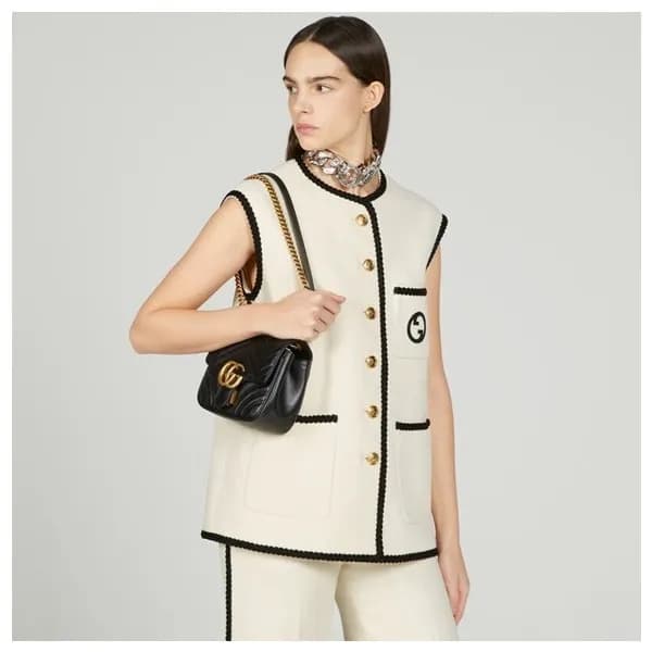 구찌 여성 블랙 GG 마몬트 - Gucci Womens Black GG Marmont - … - 1