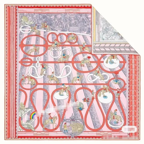 에르메스 여성 핑크 스카프 - Hermes Womens Pink Scarf - he494x - 1