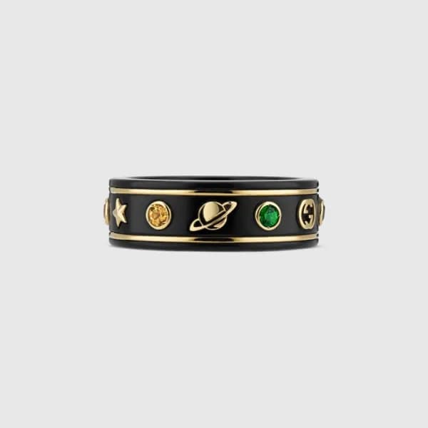 구찌 여성 블랙 반지 - Gucci Womens Black Ring - acc717x - 1
