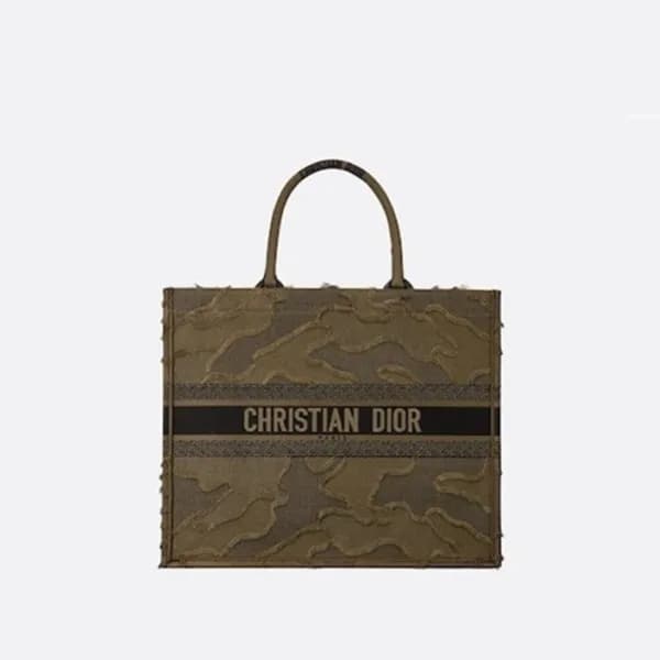 디올 여성 카키 북토트 - Dior Womens Khaki Book Tote - dib70… - 1