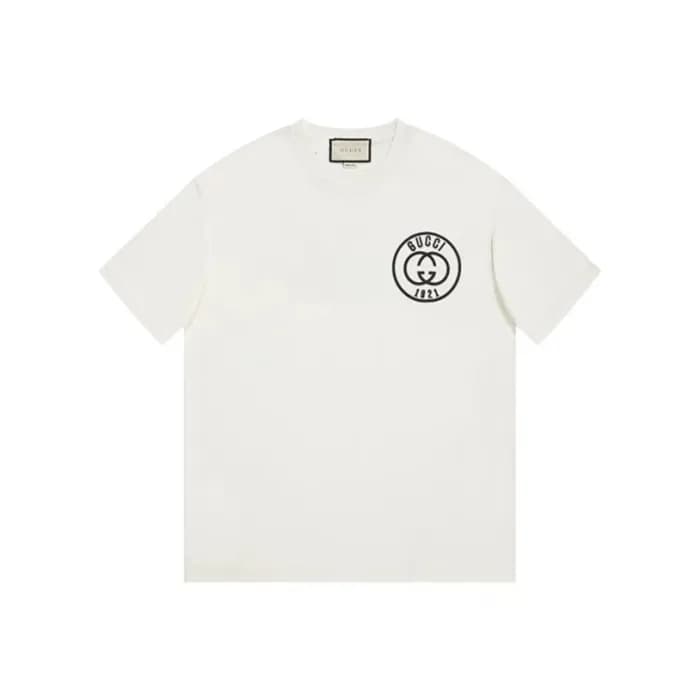 구찌 남성 화이트 티셔츠 - Gucci Mens White Tshirts - guc354x - 1