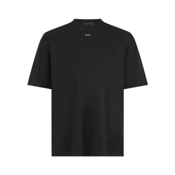 프라다 남성 블랙 반팔 티셔츠 - Prada Mens Black Tshirts - prc4… - 1