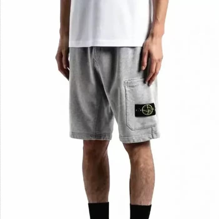 스톤아일랜드 남성 그레이 반바지 - Stone Island Mens Gray Half-pa… - 1