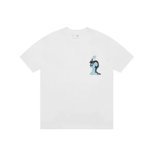 아미 남성 화이트 반팔티 - Ami Mens White Tshirts - amc805x - 1