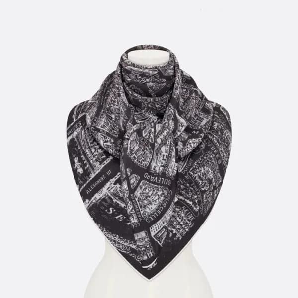 디올 여성 플랑 드 파리 스카프 - Dior Womens Plan de Paris Scar… - 1