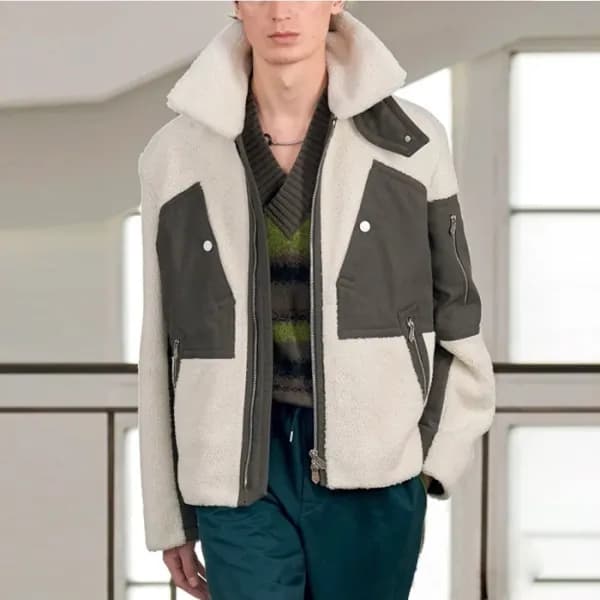 에르메스 남성 가죽 자켓 - Hermes Mens Leather Jacket - hec46… - 1