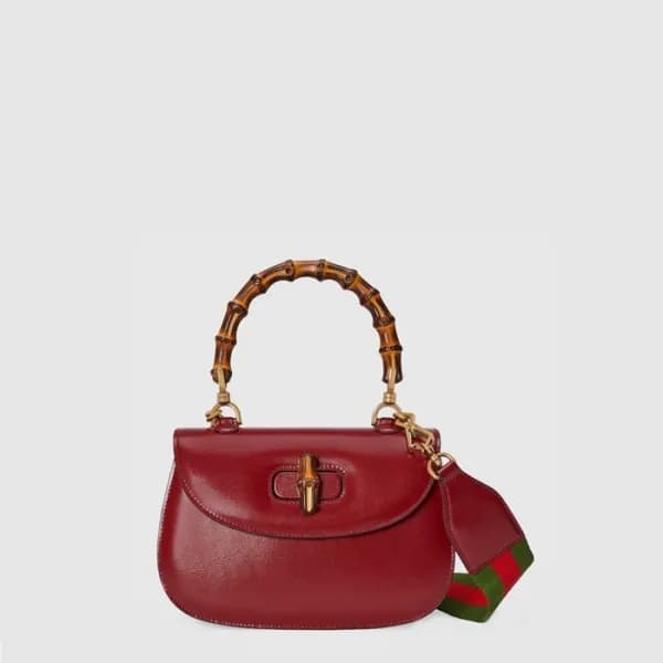 구찌 여성 뱀부 핸드백 - Gucci Womens Bamboo Bag - gub4859x - 1