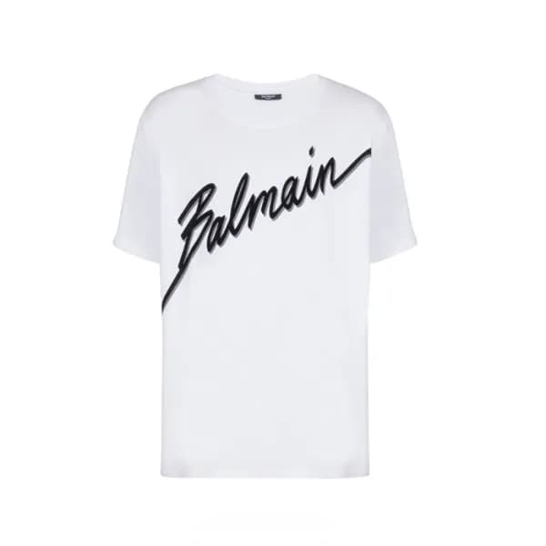 발망 남성 라운드 반팔티 - Balmain Mens Round Tshirt - bmc508… - 1