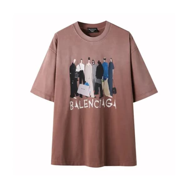 발렌시아가 남성 라운드 반팔 티셔츠 - Balenciaga Mens Round Tshirt… - 1