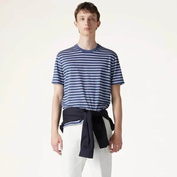 로로피아나 남성 라운드 반팔티 - Loro Piana Mens Round Tshirt - … - 1