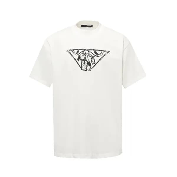 루이비통 남성 라운드 반팔티 - Louis vuitton Mens Round Tshirt … - 1
