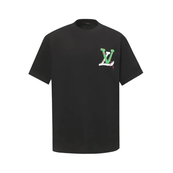 루이비통 남성 라운드 반팔 티셔츠 - Louis vuitton Mens Round Tshi… - 1