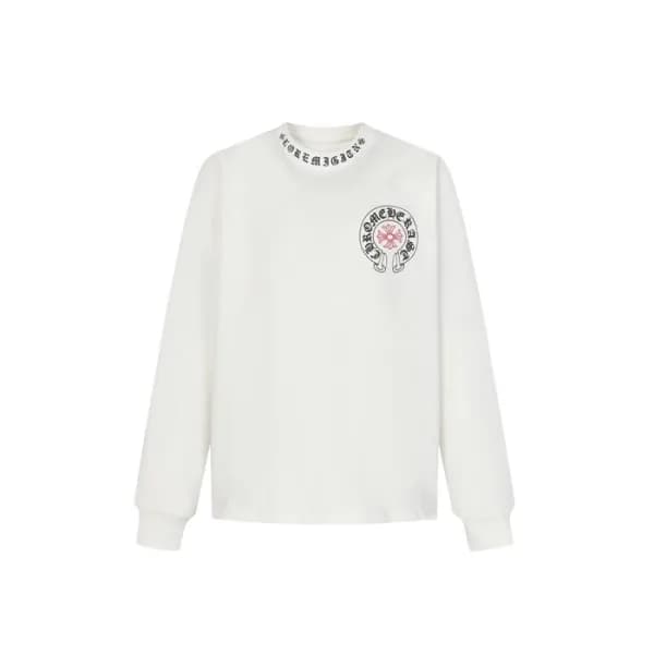 크롬하츠 남성 라운드 긴팔티 - Chrome Hearts Mens Round Tshirt … - 1