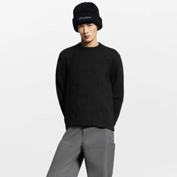 루이비통 남성 라운드 스웨터 - Louis vuitton Mens Round Sweater… - 1