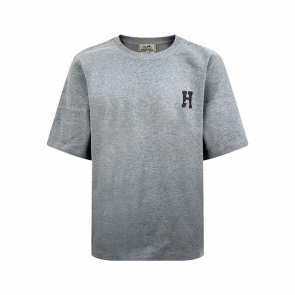 에르메스 남성 라운드 반팔티 - Hermes Mens Round Tshirt - hec13… - 1