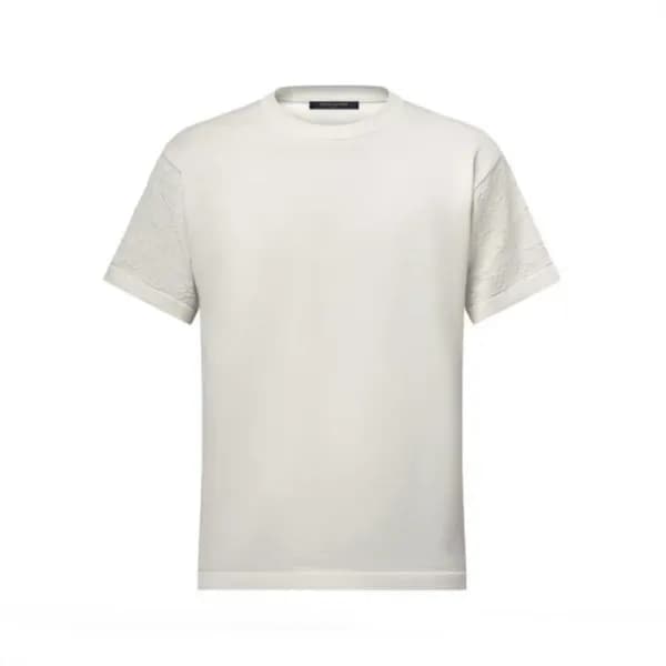 루이비통 남성 라운드 반팔 티셔츠 - Louis vuitton Mens Round Tshi… - 1