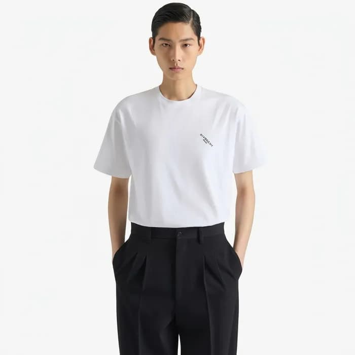 지방시 남성 라운드 반팔티 - Givenchy Mens Round Tshirt - gic1… - 1