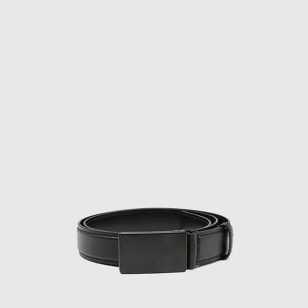 프라다 남성 로고 버클 사피아노 벨트 - Prada Mens Logo Buckle Saff… - 1