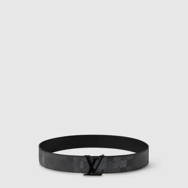 루이비통 남성 이니셜 다모플라주 리버서블 벨트 - Louis vuitton Mens Ini… - 1