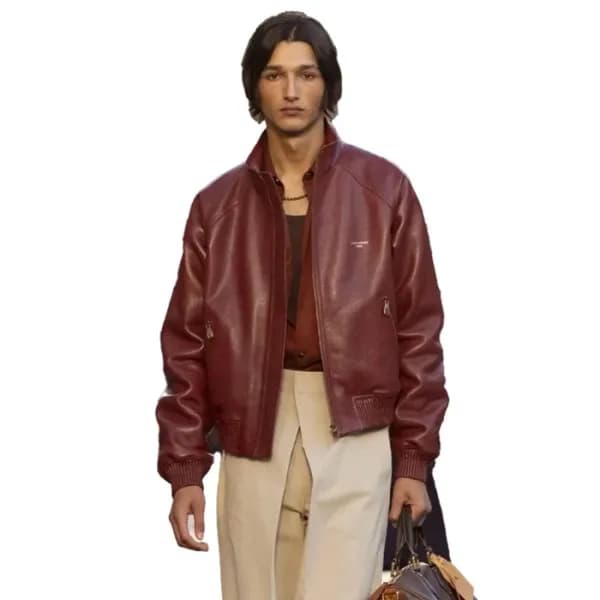 루이비통 남성 가죽 자켓 - Louis vuitton Mens Leather Jacket - lvc16815x - 1