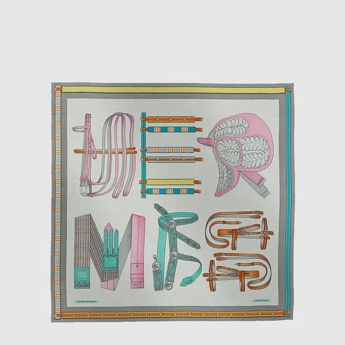 에르메스 여성 승마 편지 레터 숄 - Hermes Womens Equestrian Letter Shawl - acc8905x - 1