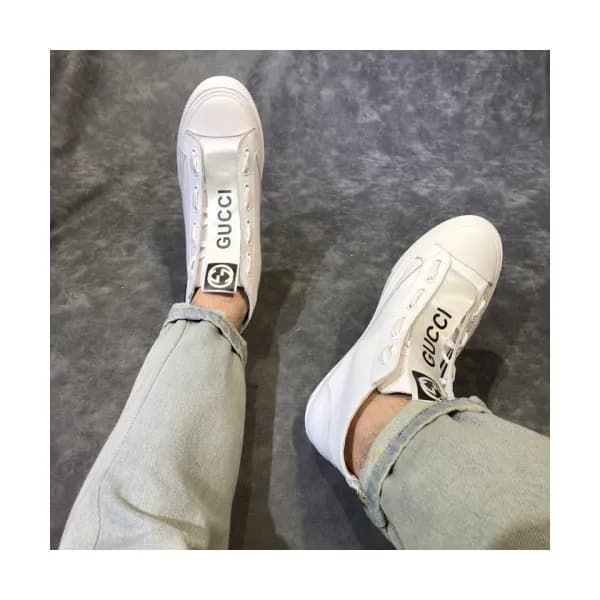 GUCCI 2018 MENS LEATHER ANKLE SKEAKERS - 구찌 남성 레더 … - 1