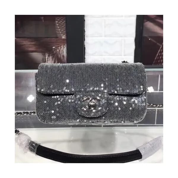 Chanel Women Bling Bling Leather Chain Shoulder Ba… - 1