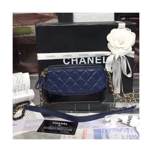 Chanel Women Gabrielle Leather Chain Shoulder Bag … - 1