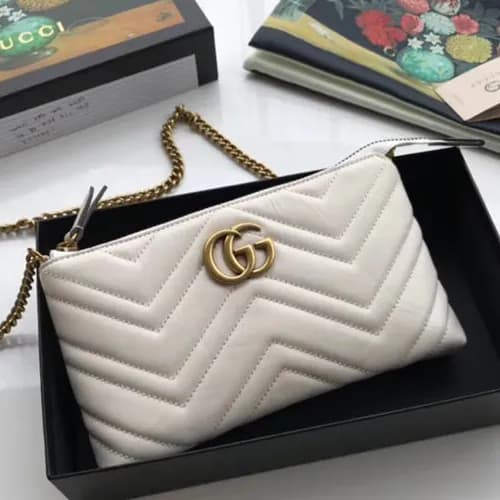 Gucci GG Mini Chain Shoulder Bag,21CM - 구찌 GG 미니 체… - 1