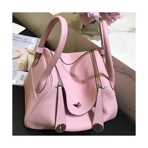 Hermes Lindy Togo Leather Tote Shoulder Bag ,26cm … - 1
