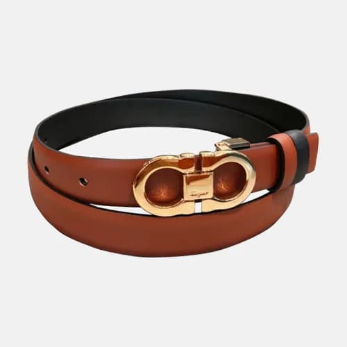 Salvatore Ferragamo 2019 Ladies Gancini Leather Be… - 1