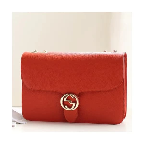 Gucci Interlocking Chain Shoulder Bag,28CM - 구찌 인터… - 1