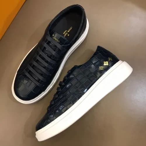 Louis Vuitton 2019 Mens Handmade Leather Sneakers … - 1
