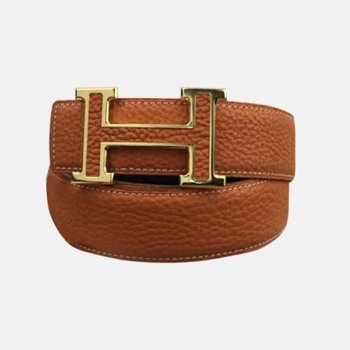 Hermes 2019 Mens Business Initial Logo Leather Bel… - 1