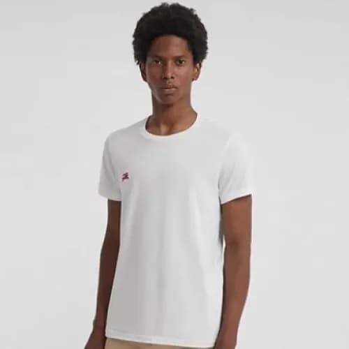 Burberry 2019 Mens Embroidery Logo Cotton Short Sl… - 1