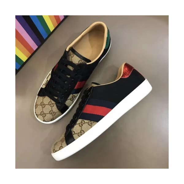 [1:1]Gucci 2019 Mens Ace Leather Sneakers - 구찌 남성 … - 1