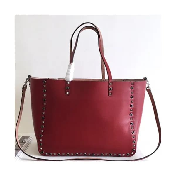 Valentino 2019 Leather Reversible Tote Shoulder Sh… - 1