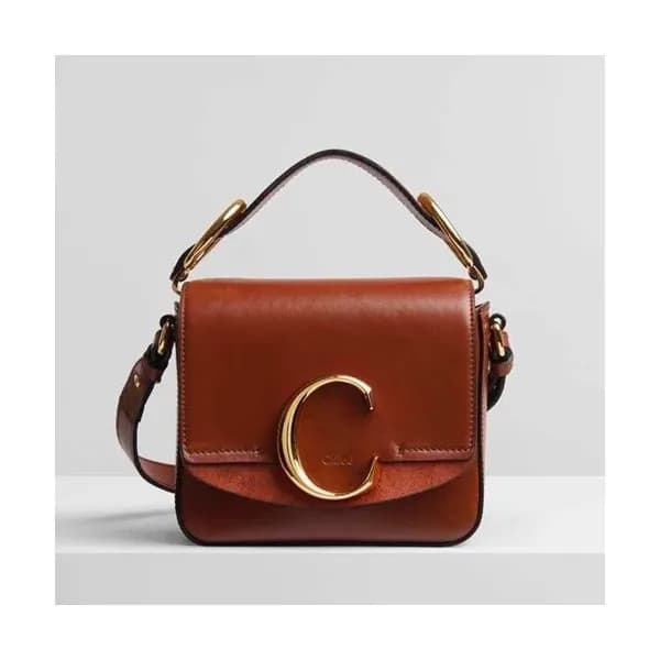 Chole 2019 C Leather Tote Shoulder Bag, 16.5cm - … - 1