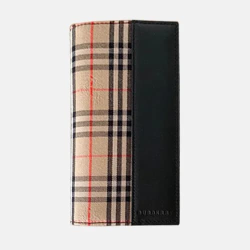 Burberry 2019 Check Leather Wallet - 버버리 체크 레더 남성용… - 1