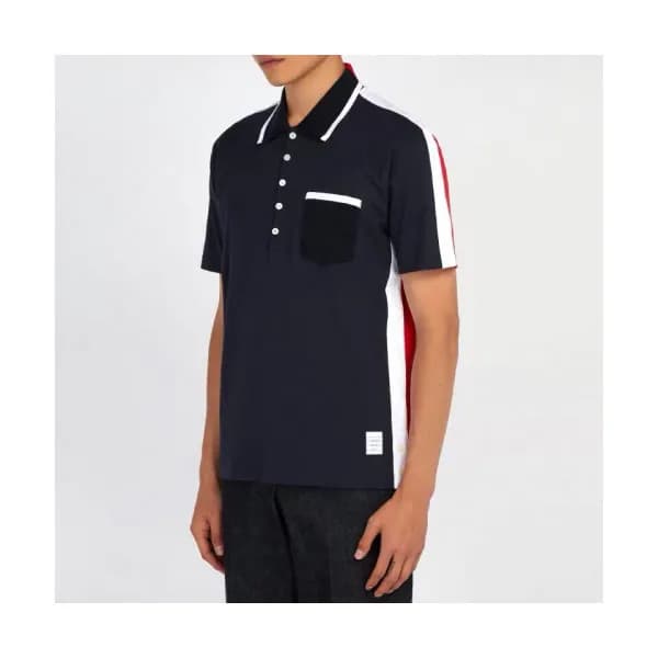 [매장판]Thom Browne 2019 Mens Polo Cotton Short Slee… - 1
