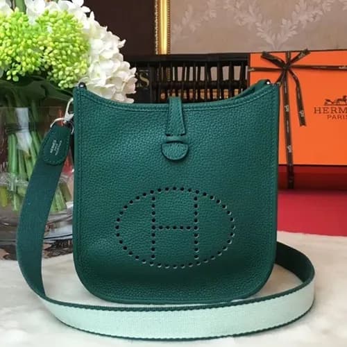 Hermes Evelyne Togo Leather Mini Shoulder Bag,17cm… - 1
