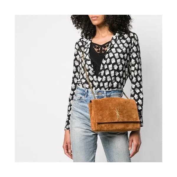 Saint Laurent 2019 Women Kate Reversible Chain Sho… - 1
